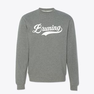Bruning Nebraska Vintage Team Crewneck Sweatshirt