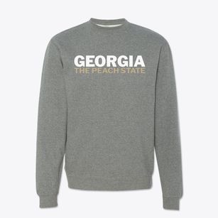  Georgia White and Gold Crewneck Sweatshirt