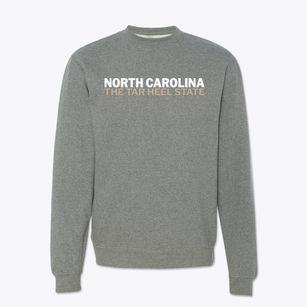  North Carolina White and Gold Crewneck Sweatshirt