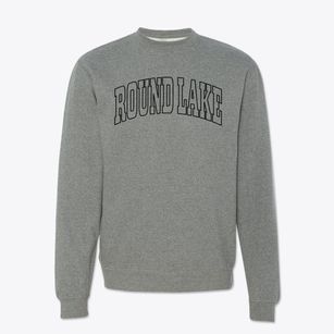 Round Lake Wisconsin Trendy Block Crewneck Sweatshirt