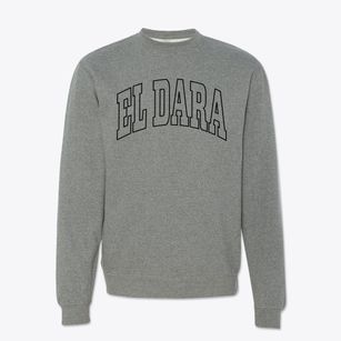 El Dara Illinois Trendy Block Crewneck Sweatshirt