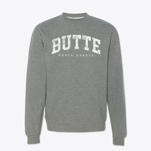 Butte North Dakota Urban Vibe Crewneck Sweatshirt