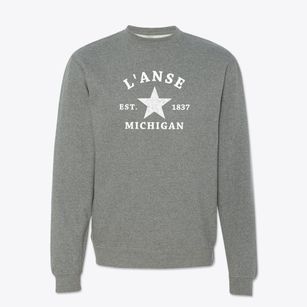L'anse Michigan Star Crewneck Sweatshirt