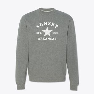 Sunset Arkansas Star Crewneck Sweatshirt