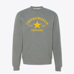 Churubusco Indiana Star Crewneck Sweatshirt