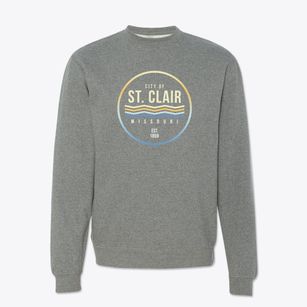 St. Clair Missouri Color Fade Crewneck Sweatshirt