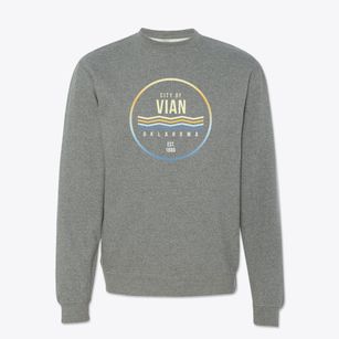 Vian Oklahoma Color Fade Crewneck Sweatshirt