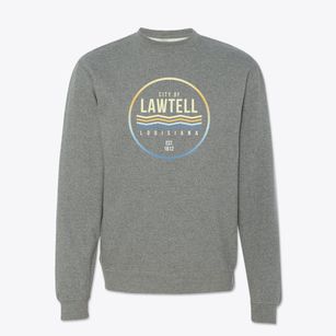 Lawtell Louisiana Color Fade Crewneck Sweatshirt