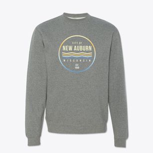 New Auburn Wisconsin Color Fade Crewneck Sweatshirt