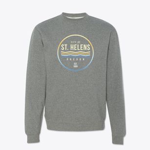 St. Helens Oregon Color Fade Crewneck Sweatshirt