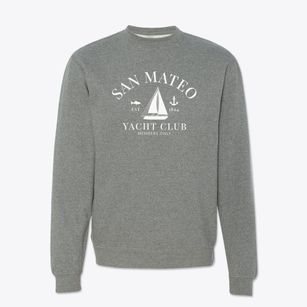 San Mateo California Yacht Club Crewneck Sweatshirt