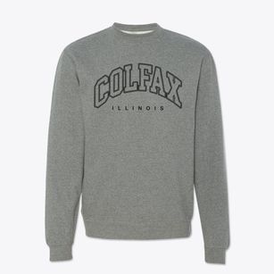 Colfax Illinois Inline Crewneck Sweatshirt