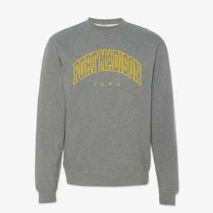 Fort Madison Iowa Inline Crewneck Sweatshirt