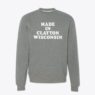 Clayton Wisconsin Classic 70s Crewneck Sweatshirt