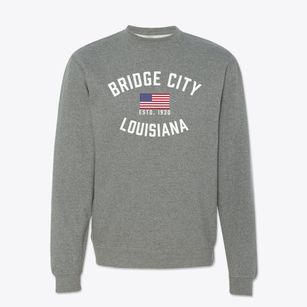 Bridge City Louisiana Patriot Crewneck Sweatshirt
