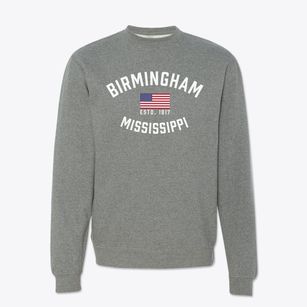 Birmingham Mississippi Patriot Crewneck Sweatshirt