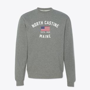 North Castine Maine Patriot Crewneck Sweatshirt