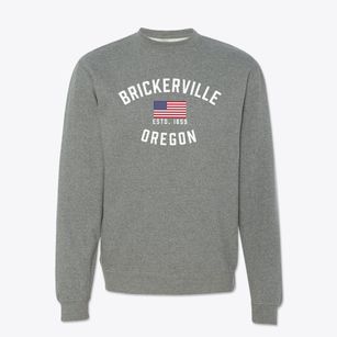 Brickerville Oregon Patriot Crewneck Sweatshirt