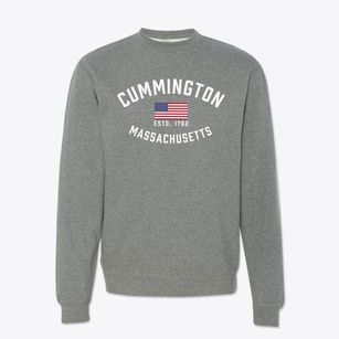 Cummington Massachusetts Patriot Crewneck Sweatshirt