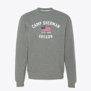 Camp Sherman Oregon Patriot Crewneck Sweatshirt