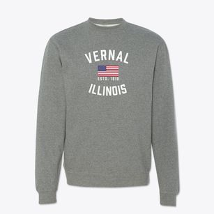 Vernal Illinois Patriot Crewneck Sweatshirt