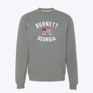 Burnett Georgia Patriot Crewneck Sweatshirt