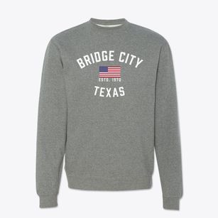 Bridge City Texas Patriot Crewneck Sweatshirt