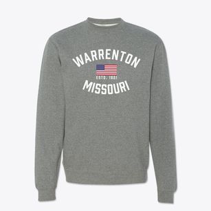 Warrenton Missouri Patriot Crewneck Sweatshirt
