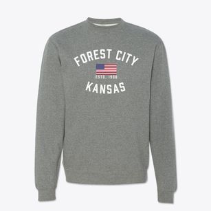 Forest City Kansas Patriot Crewneck Sweatshirt