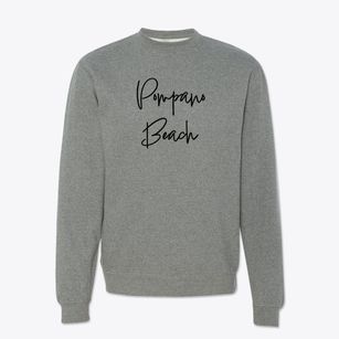 Pompano Beach Florida Freestyle Crewneck Sweatshirt