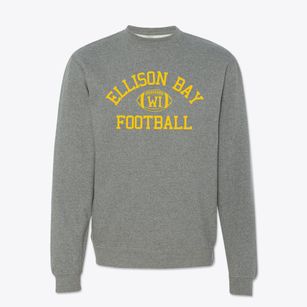 Ellison Bay Wisconsin Football Crewneck Sweatshirt