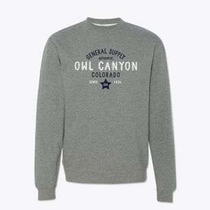 Owl Canyon Colorado General Supply Crewneck Sweatshirt