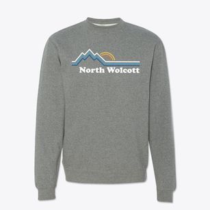 North Wolcott Vermont Mountain View Crewneck Sweatshirt