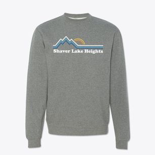 Shaver Lake Heights California Mountain View Crewneck Sweatshirt