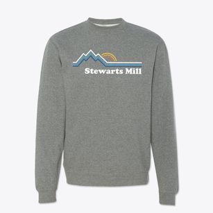 Stewarts Mill North Carolina Mountain View Crewneck Sweatshirt