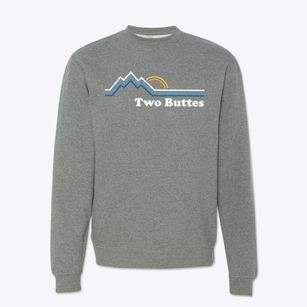 Two Buttes Colorado Mountain View Crewneck Sweatshirt