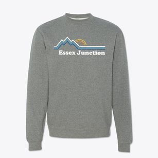 Essex Junction Vermont Mountain View Crewneck Sweatshirt