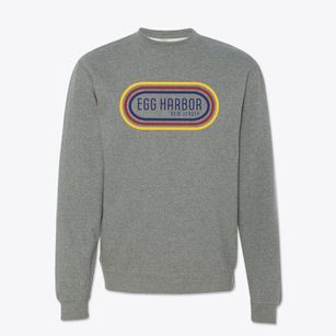 Egg Harbor New Jersey Color Loop Crewneck Sweatshirt