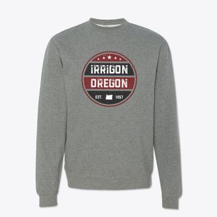 Irrigon Oregon Americana Crewneck Sweatshirt