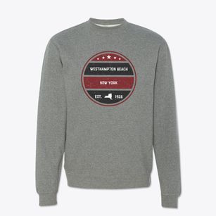 Westhampton Beach New York Americana Crewneck Sweatshirt