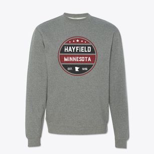 Hayfield Minnesota Americana Crewneck Sweatshirt