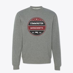 Cummington Massachusetts Americana Crewneck Sweatshirt