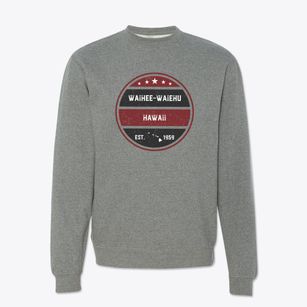 Waihee-waiehu Hawaii Americana Crewneck Sweatshirt