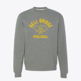 Bell Bridge Tennessee Pickleball Crewneck Sweatshirt
