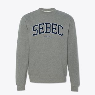 Sebec Maine Traditional Crewneck Sweatshirt