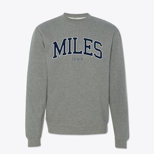 Miles Iowa Traditional Crewneck Sweatshirt