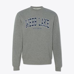 Webb Lake Wisconsin Traditional Crewneck Sweatshirt