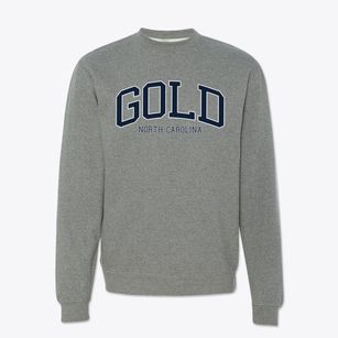 Gold North Carolina Traditional Crewneck Sweatshirt