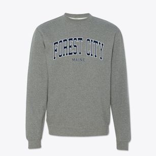 Forest City Maine Traditional Crewneck Sweatshirt