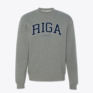 Riga Kansas Traditional Crewneck Sweatshirt